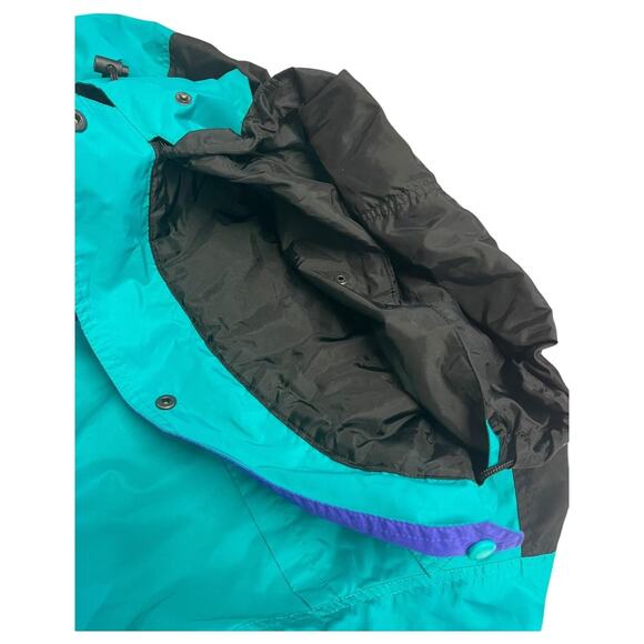 VTG Columbia Pullover Jacket Mens Medium Nylon Windbreaker Radial Sleeve 90s - Picture 7 of 16